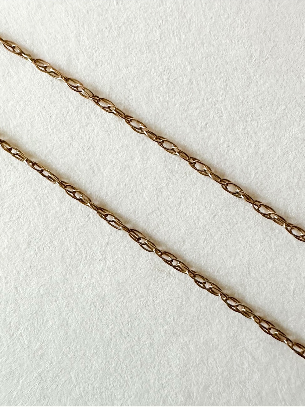 14K Solid Gold Delicate Rope Chain 16" - Picture 5 of 5